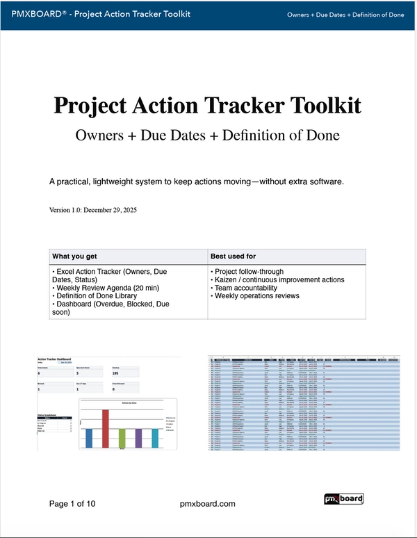 Project Action Tracker Toolkit - Free PDF