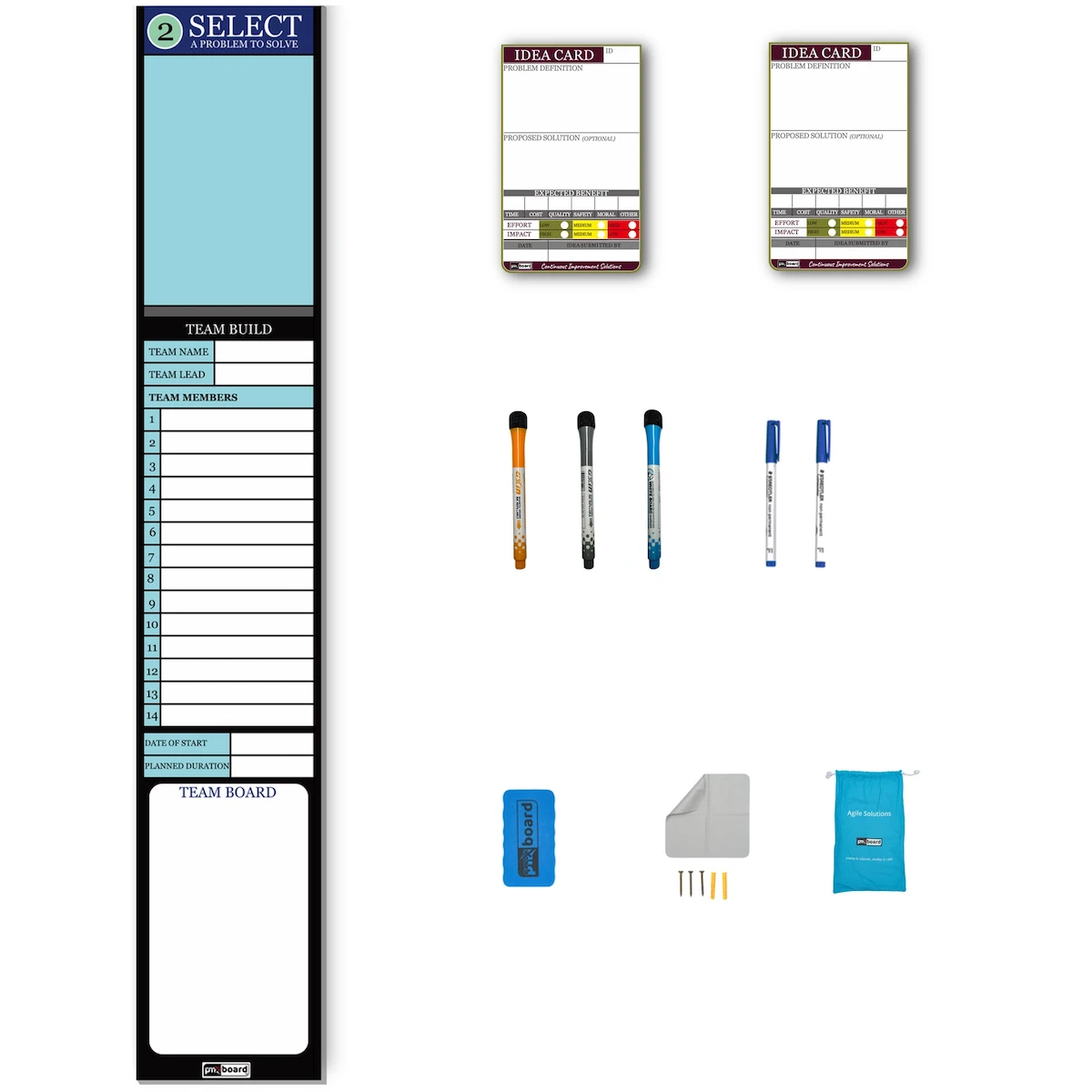 Kaizen Select Board Set | Kaizen Team & Event Planning Board
